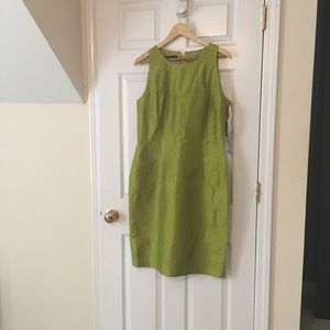 Green dress, size 14.
